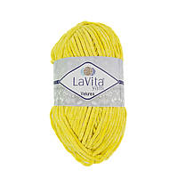 LaVita YARN VELUREX (Ярн Велюрекс) № 2026 жовтий (Пряжа велюрова, нитки плюшеві)