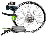 Электровелонабор для велосипеда передний заспицованный 36В 300Вт MXUS XF04 под LCD дисплей БЕЗ АККУМУЛЯТОРА