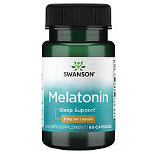 Мелатонін Swanson Melatonin 3 mg 60 Caps