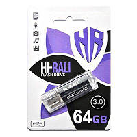 USB 3.0 Flash Drive 64Gb Hi-Rali Corsair series Black / HI-64GB3CORBK (код 946395)