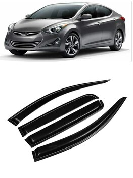 Дефлектори вікон вітровики для Hyundai Elantra (AD) 2015-2018 (скотч) ANV