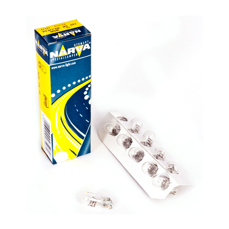 Лампа Розжарювання Narva W5W 12V 5W W2,1X9,5d, 10шт — Купить Недорого ...