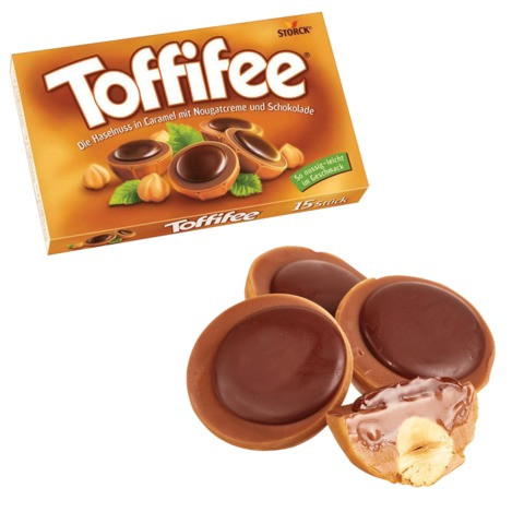 Конфеты Toffifee фундук в карамели с кремовой нугой и шоколадом Германия 125г - фото 3 - id-p1773715012