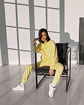 Жіночий костюм із джогерами (Розмір M) жовтий №222_0021, фото 3