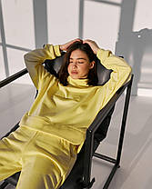 Жіночий костюм із джогерами (Розмір M) жовтий №222_0021, фото 2