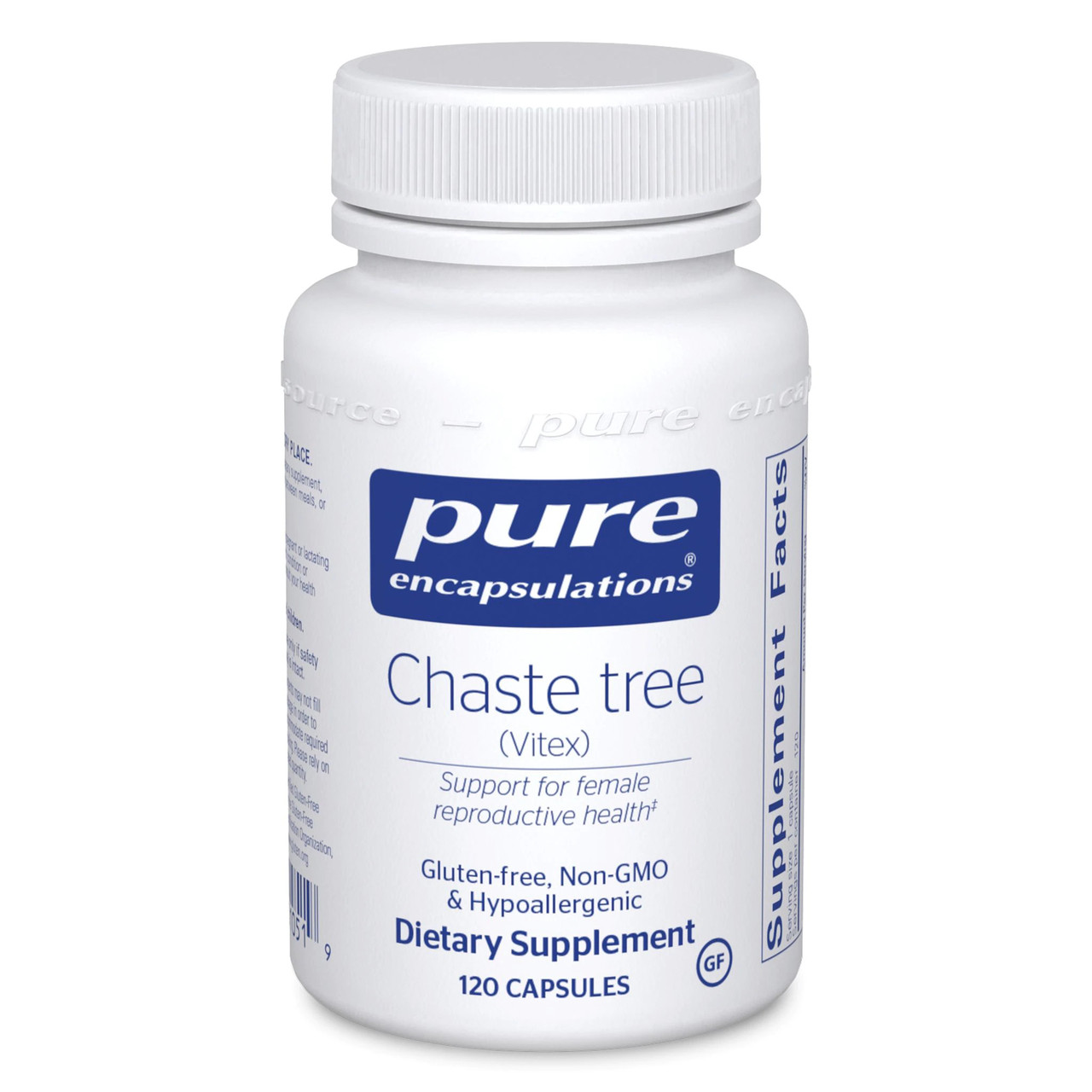 Pure Encapsulations Chaste Tree / Вітекс підтримка репродуктивної системи 120 капсул BX617, фото 1