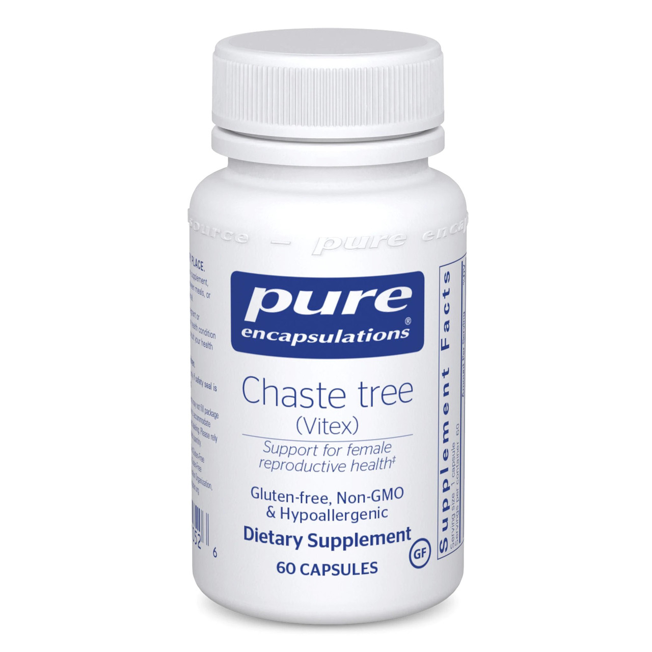 Вітекс підтримка репродуктивної системи/Chaste Tree (Vitex), Pure Encapsulations, 60 капсул BX166