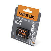 Акумулятор для налобних ліхтариків Videx Li-ion VLF-B12 (захист) 3.7V 1200mAh 1шт