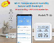 Tuya WIFI Датчик температури та вологості Гігрометр Термометр Розумний будинок Підсвічування Smart Life підтримка Alexa Google