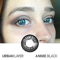 Контактные цветные линзы Urban Layer Anime Black