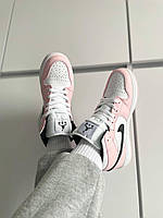 Кроссівки модні жіночі Nike Air Jordan 1 Retro Barely Rose. Кросси на кожен день Найк Аір Джордан 1., фото 3