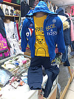 Демисезонный Спортивный костюм тройка для мальчика Мишка Венгрия р.80 86 92