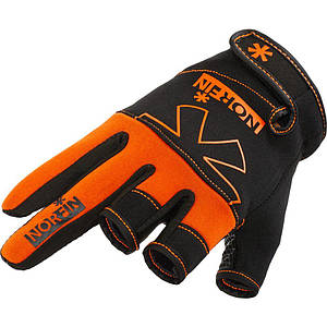 Риболовні рукавички з трьома відкритими пальцями Norfin Grip 3 Cut Gloves, M