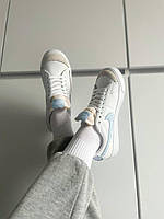 Низькі кроссівки жіночі Nike Blazer Low White/Blue. Жіночі кросси на кожен день Найк Блазер., фото 4