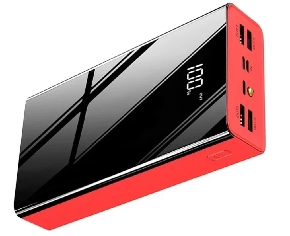 Портативний зарядний пристрій Power Bank 2000 мАг Tollcuudda red (40 Вт макс), фото 1