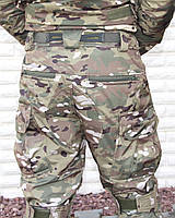 Штани з наколінниками утеплені тактичні з тканини SoftShell Армійські для ЗСУ камуфляжні, фото 7
