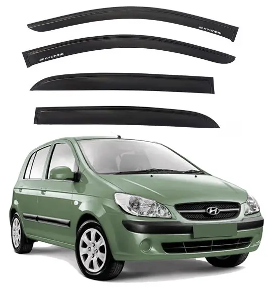 Дефлектори вікон вітровики Hyundai Getz 2002-2010 Скотч 3M Voron Glass, фото 1