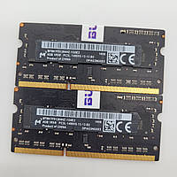 Пара оперативной памяти для ноутбука Micron DDR3L 8Gb (4Gb+4Gb) 1866MHz 14900s CL13 (MT8KTF51264HZ-1G9E2) Б/У