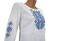 Сорочка блуза підліткова Вишиванка для дівчинки домоткана Біла р. 140 - 176
