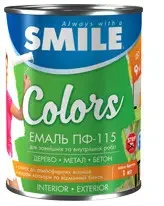 Емаль алкідна темно-вишнева ПФ-115 Smile 25 кг (під замовлення)