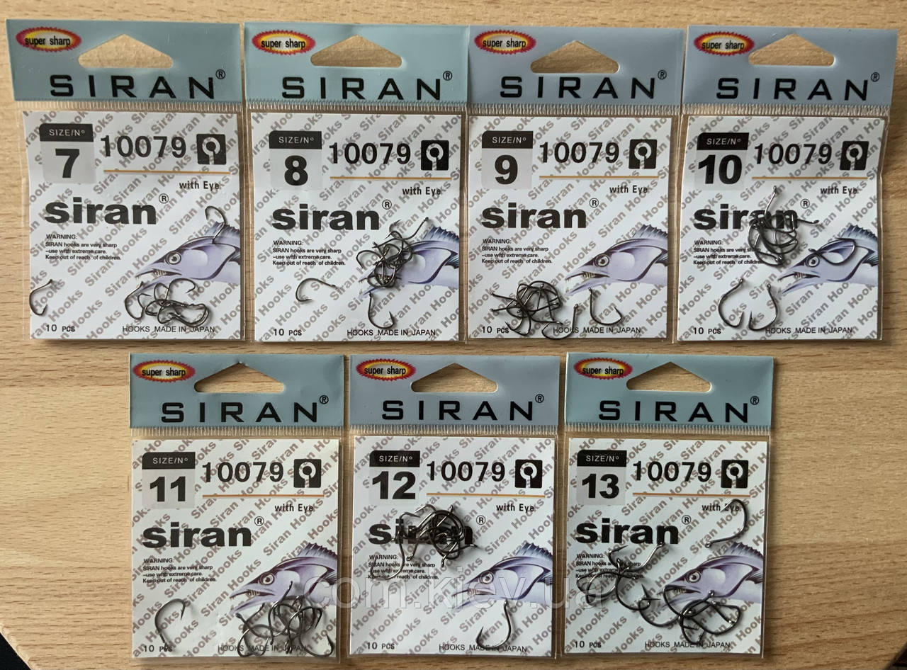 Гачки рибальські Siran Японія (10 шт.)