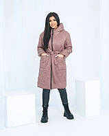 Женское пальто на синтепоне, ткань "Плащевка" 44, 46, 48 размер 44