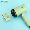 Компактний дорожний фен для волосся VGR 1200w, фото 4