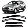 Дефлектори вікон вітровики Hyundai ix35 2009-2017 (скотч) ANV, фото 2