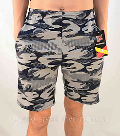 Шорти чоловічі камуфляжні зі змійками на кишенях XL — 5XL Бриджі камуфляж Ao longcom (Чорний колір)