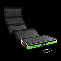 Солнечное портативное зарядное устройство KILNEX POWER BANK 16000 LEXX + Беспроводная зарядка