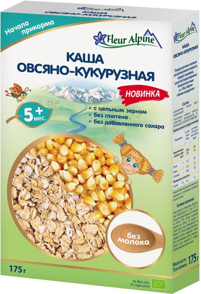 Каша вівсяно-кукурудзяна безмолочна Флер Альпін, 175г