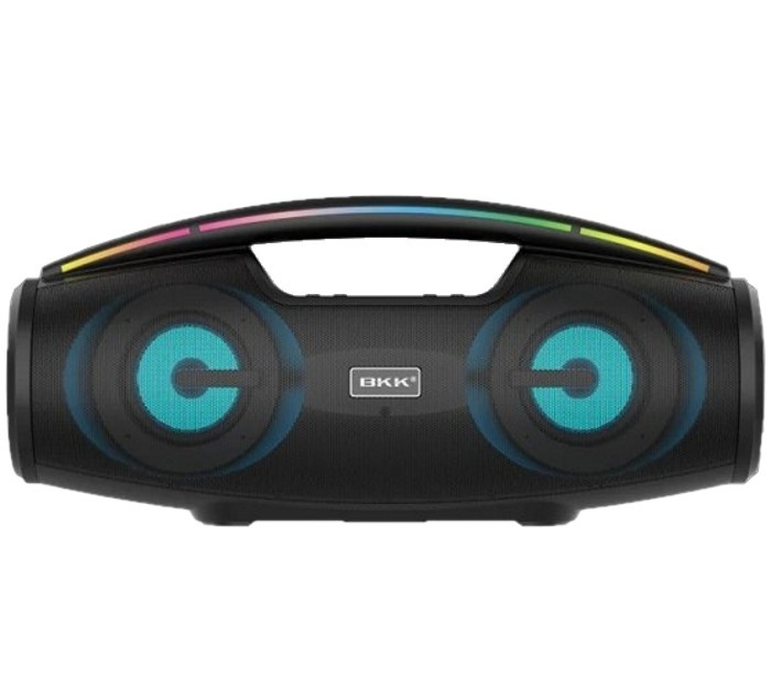 Потужна портативна bluetooth-колонка BKK-100 boombox, LED, мікрофон 20 ватів