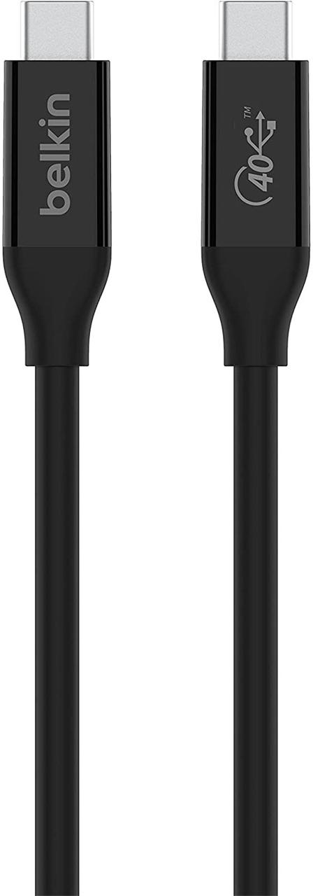 Belkin Кабель USB4 USB-C - USB-C, 40Gbps, 100W, 0.8м Black