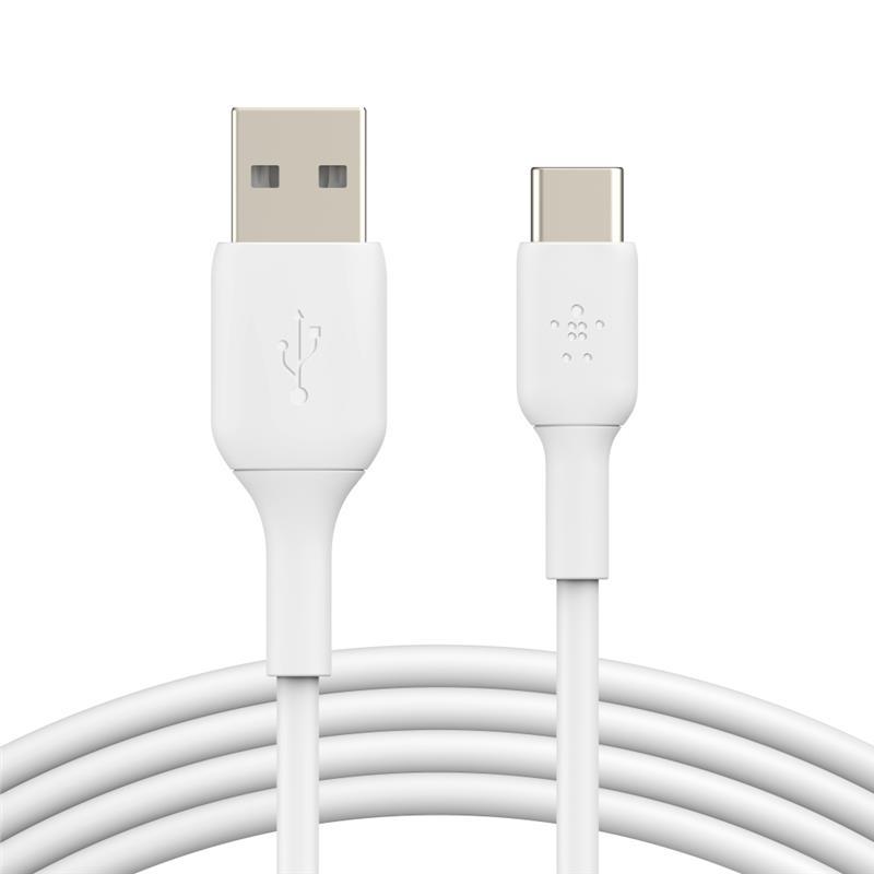 Belkin Кабель USB-A - USB-С, PVC, 1м White