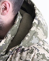 Куртка бушлат утеплена тактична тактична "Піксель" із тканини РІП-СТОП Військова парка для ЗСУ Пуховик, фото 6