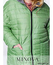 Яскрава жіноча куртка на синтепоні, тканина "Плащівка" 56, 62 размер 56, фото 3