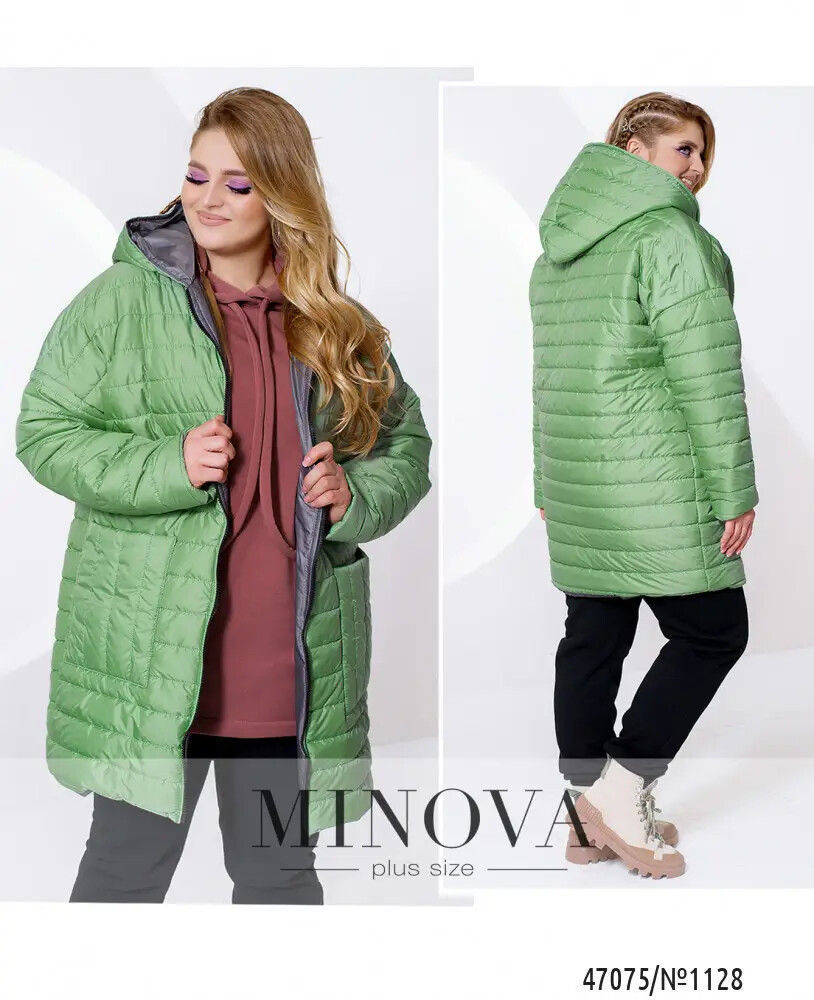 Яскрава жіноча куртка на синтепоні, тканина "Плащівка" 56, 62 размер 56