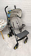 Універсальний матрас вкладка з прорізами для ременів безпеки в коляску автокрісло стільчик для годування