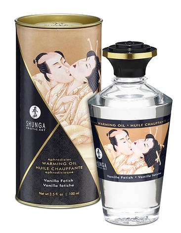 Їстівне зігріваючий масажне масло Aphrodisiac Warming Oil Vanilla Fetish 100 мл | Limon, фото 2