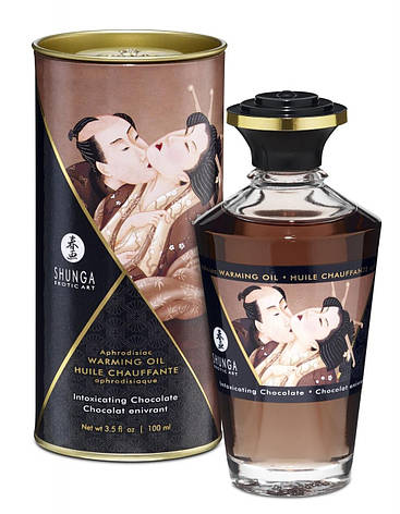 Їстівне зігріваючий масажне масло Aphrodisiac Warming Oil Chocolate 100 мл | Limon, фото 2