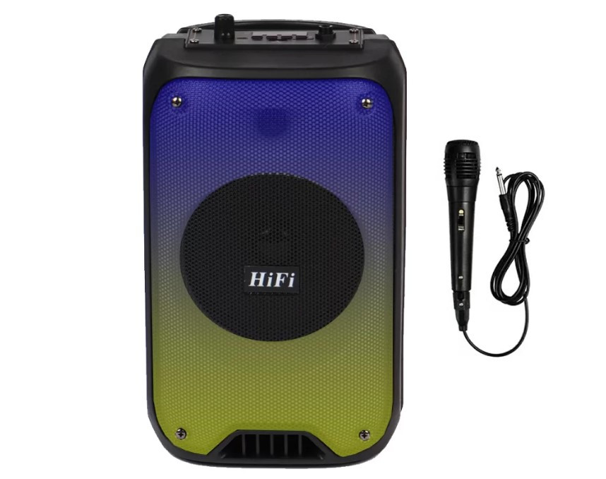 Потужна портативна bluetooth колонка TMG ORIGINAL RX-6168 boombox, LED, мікрофон