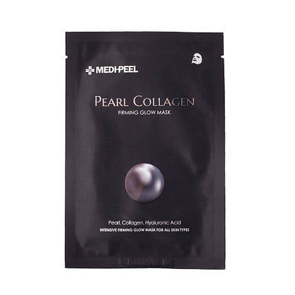 Тканинна маска з перлинним колагеном Medi Peel Pearl Collagen Firming Glow Mask, фото 2