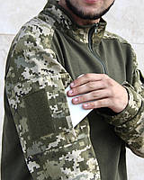 Військова демісезонна тактична форма убокс + штани піксель мілітарі РІП СТОП з армованою ниткою, фото 4