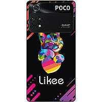 Силіконовий бампер чохол для Xiaomi Poco M4 Pro 4G з малюнком Likee