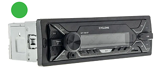 Автомагнітола в машину з Bluetooth Cyclone MP-1084G BT зелена підсвітка. Магнітофон для авто