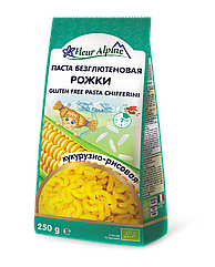 Паста безглютенова РІЖКИ кукурудза-рис Флер Альпін, 250г