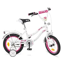 Велосипед детский Profi Star, 14, бело-малиновый, звонок, Y1494
