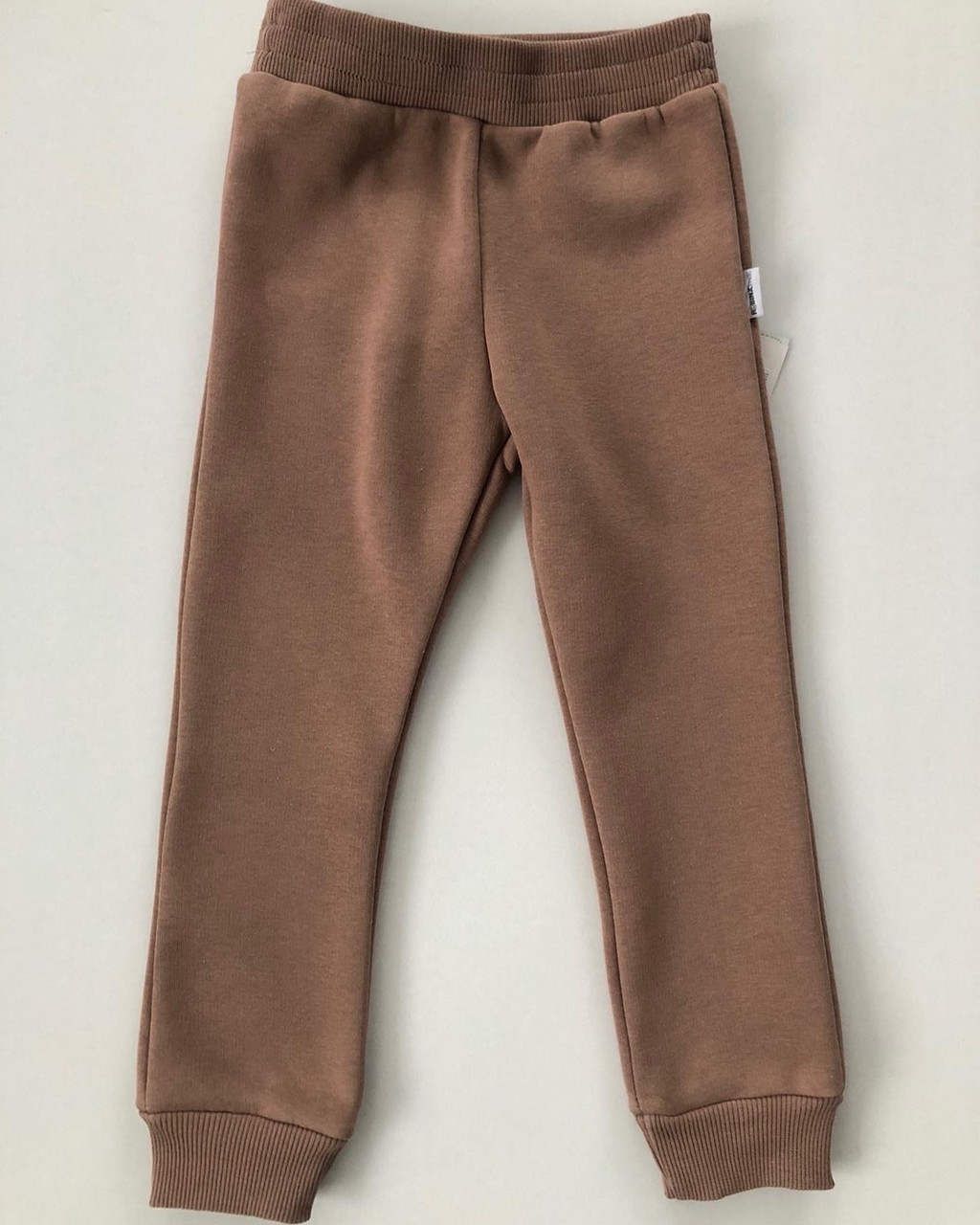 Теплі дитячі штани для дівчинки, трехнитка з начосом, Колір рожевий р 104 110 116
