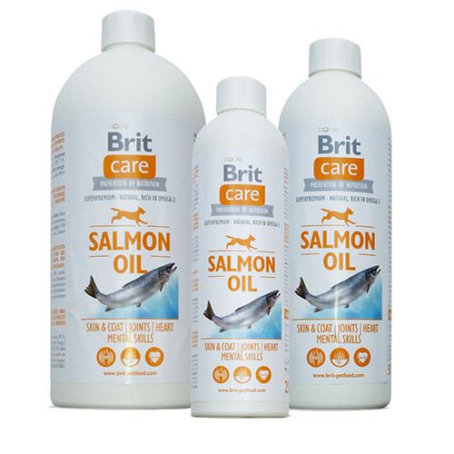Brit Care SALMON OIL олія лосося для собак 500 мл