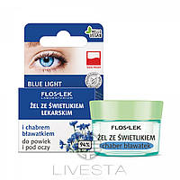 Гель для шкіри навколо очей з очанкою лікарською та волошкою FLOSLEK, 10 г